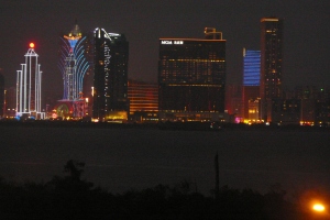 Macau skyline by night