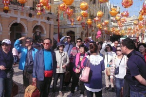 Tourists in Macau