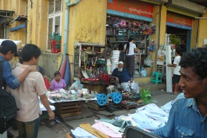 In the Muslim quarter in Yangon